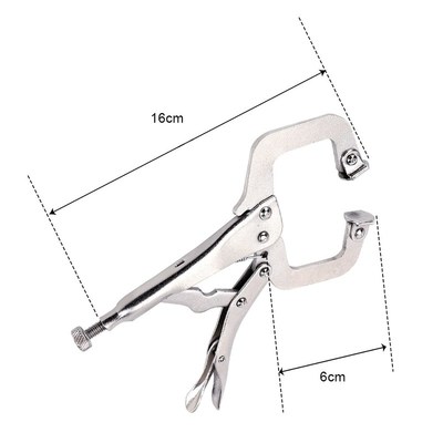 C Clamp Weld Clip Woodwork Fix Plier Pincer Tong Tenon Locat