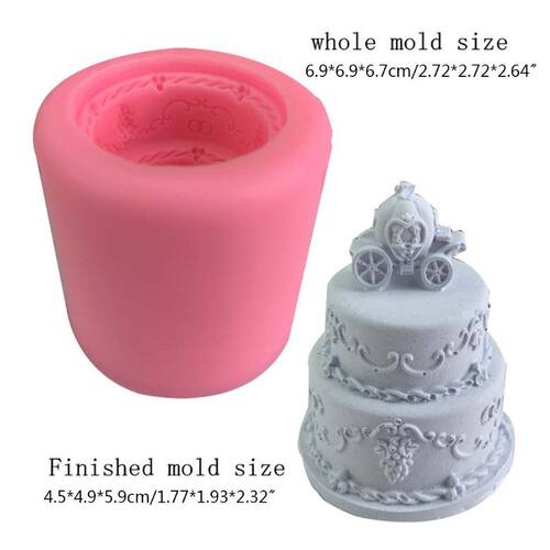 Silicone 3D Carriage Cake Mold Silicone Candle Mousse