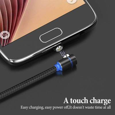 Type C Charging Cable 90 Degree Magnetic Cord For iPhone 11