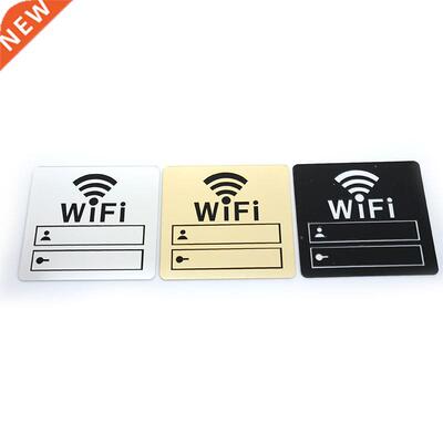 WIFI Sign 3D Acrylic Mirror Wall icker Rewritable Handwrit