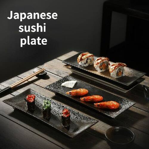 10.5inch Long Plate Japanese Style Dinner Plate Ceramic