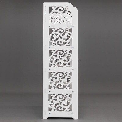Shoe Racks Storage Organizer Wood-plastic Board Five Tiers C