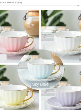 Pink Cute Creative Porcelain Cup and Saucer Ceramics Simple