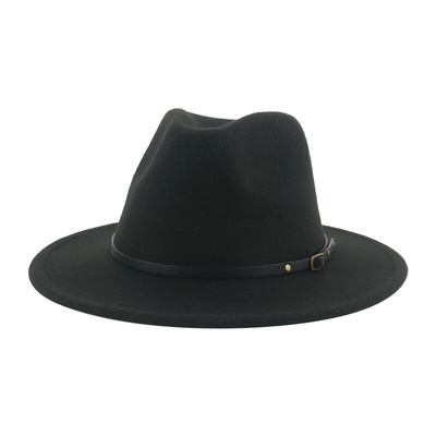 Bowler Hat Hats for Women Men Winter Felted Fedoras Luxury D