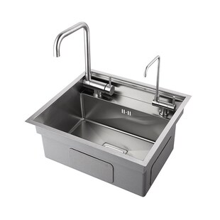 Hidden Kitchen black sink bowl Bar Stainless Steel Balcony s