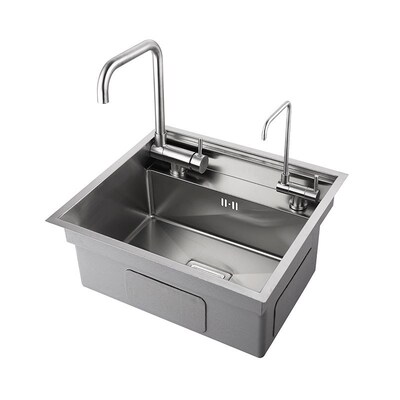 Hidden Kitchen black sink bowl Bar Stainless Steel Balcony s