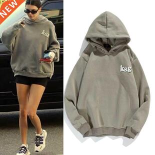 Sreetwear Oversize Sweatshirt Men and Women Letter Print Fle