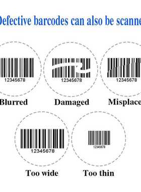 Mini Barcode Scanner Portable QR Bar Code Reader Laser D 1D