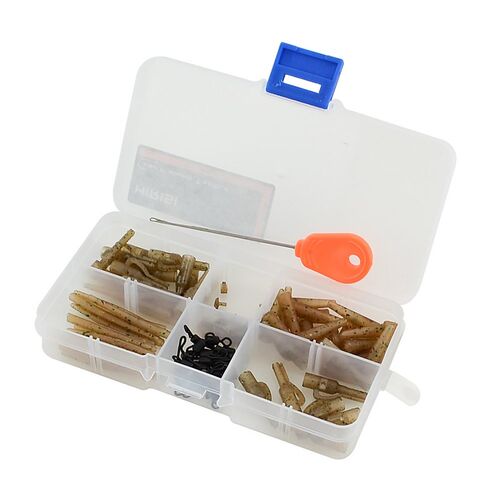 121pcs Carp Terminal Tackle Carp Fishing Safety Lead Clip Se