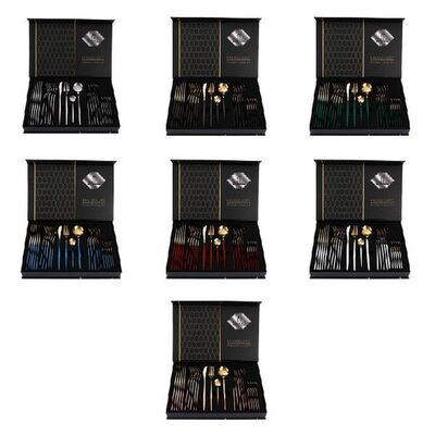 24 Pcs Silverware Tableware Fork Spoon Knife Easy to Use