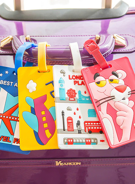 Kawaii Stitch Doraemon Suitcase Luggage Tag Cartoon ID Addre