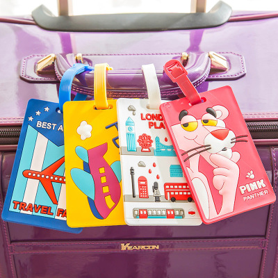 Kawaii Stitch Doraemon Suitcase Luggage Tag Cartoon ID Addre