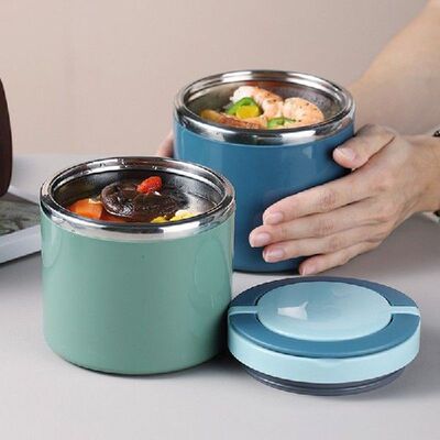 Lunch Bento Box Stainless Steel Soup Cup Leakproof Food