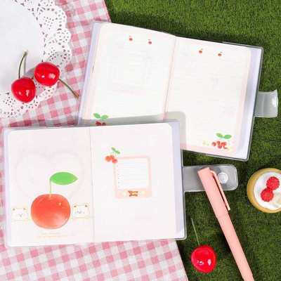 MINKYS 2021 A5 A7 Cherry Baby Waterproof PP Pocket Journal N