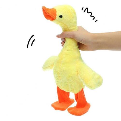 Electric Plush Duck Toy Musical Funny PP Cotton Educational