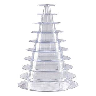 10 Tier Cupcake Holder Stand,Round Macaron Tower