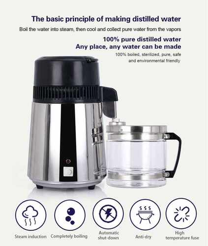 4L Household Water Distiller Distilled Water Machine Distill