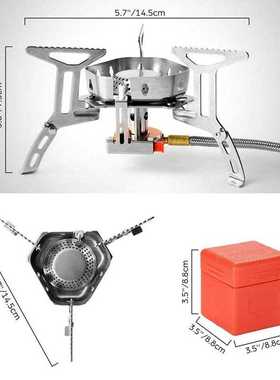 Onliving Camping Gas Stove Windproof Outdoor Gas Burner Port
