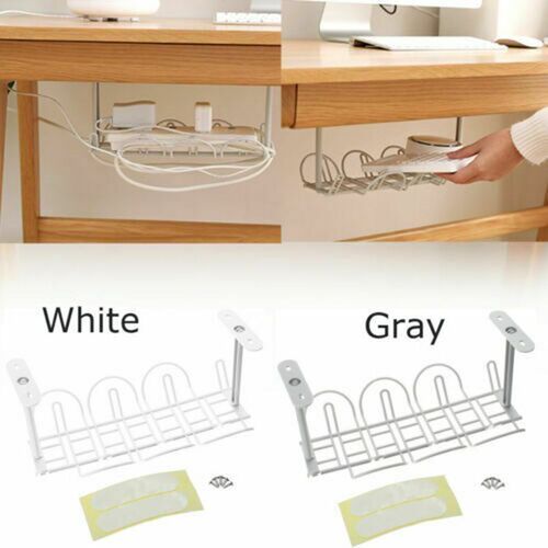 *1 piece under desk cable organizer tray cables managet Wire