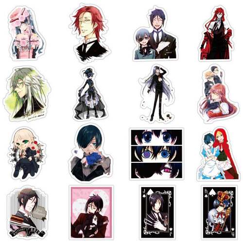 10/30/50Pcs Black Butler Stickers Japanese Anime Stickers F