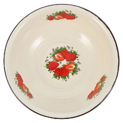 1Pc Retro Enameled Basin Thickened Mixing Basin Kitchen