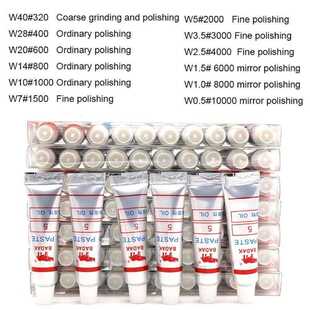 12pcs Diamond Polishing Lapping Paste Compound Syringes W0.5