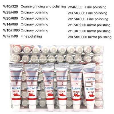 12pcs Diamond Polishing Lapping Paste Compound Syringes W0.5