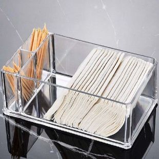 Clear Acrylic Cocktail Napkin Holder Tissue Box Paper