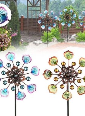 3D Metal Windmill Outdoor Wind Spinners Unique And Magical