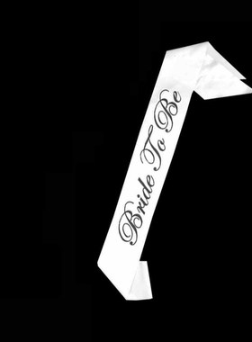 White short Bridal Wedding Veil Bride To Be Sash Bachelorett