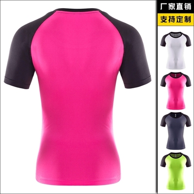 ladies Gym Workout tights Women training yoga sports T-shirt