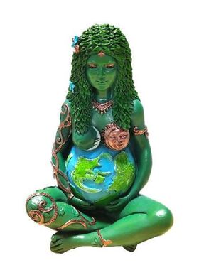 Resin Ghia Mother Figurine Outdoor Home Mama Earth Goddess