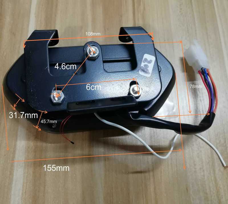 Speedometer LCD DISPLAY 48v60v72v84v96v120v144v Light/Batter