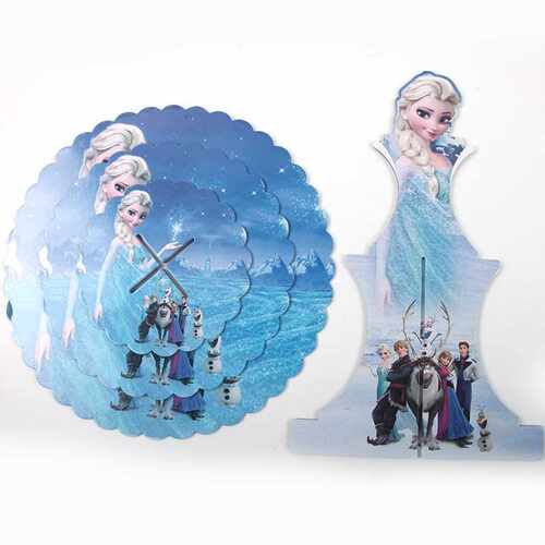 3 Tier Frozen Elsa Cake Holder Queen Round Paper Cake Rack B
