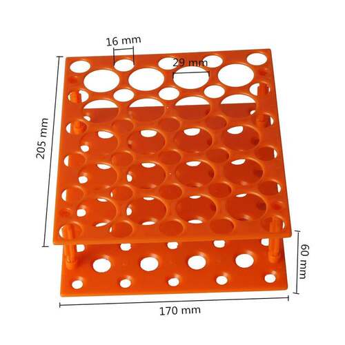 50 Sockets Centrifuge Test Tube Rack Two Layers Test Tubes H