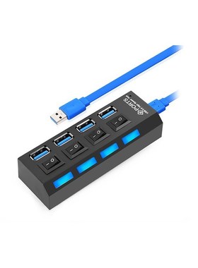 INGELON USB Hub 3.0 4/7 Ports Hub USB Splitter Adapter 5Gbps