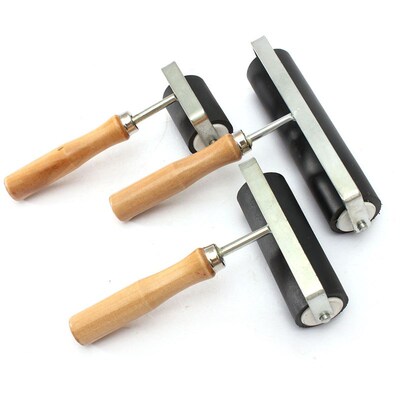 1set 3 Sizes 5/10/15cm Heavy Duty Hard Rubber Roller Printin