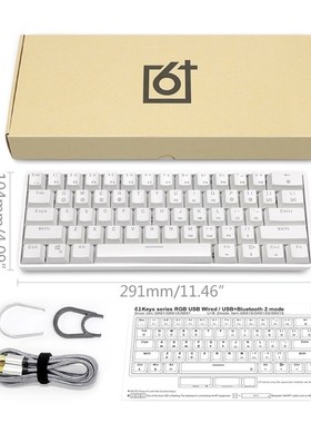 GK61 SK61 ortable 60% Mechanical Keyboard Gateron otical Swi