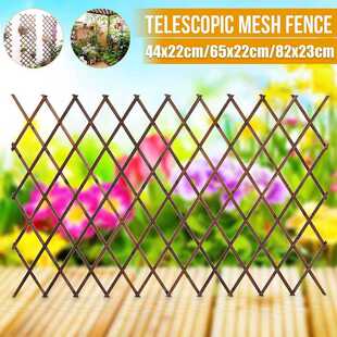 Wooden Fence Carbonized Antiseptic Plant Climb Trellis Suppo