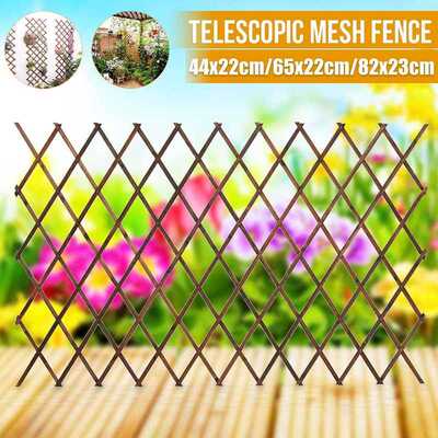 Wooden Fence Carbonized Antiseptic Plant Climb Trellis Suppo