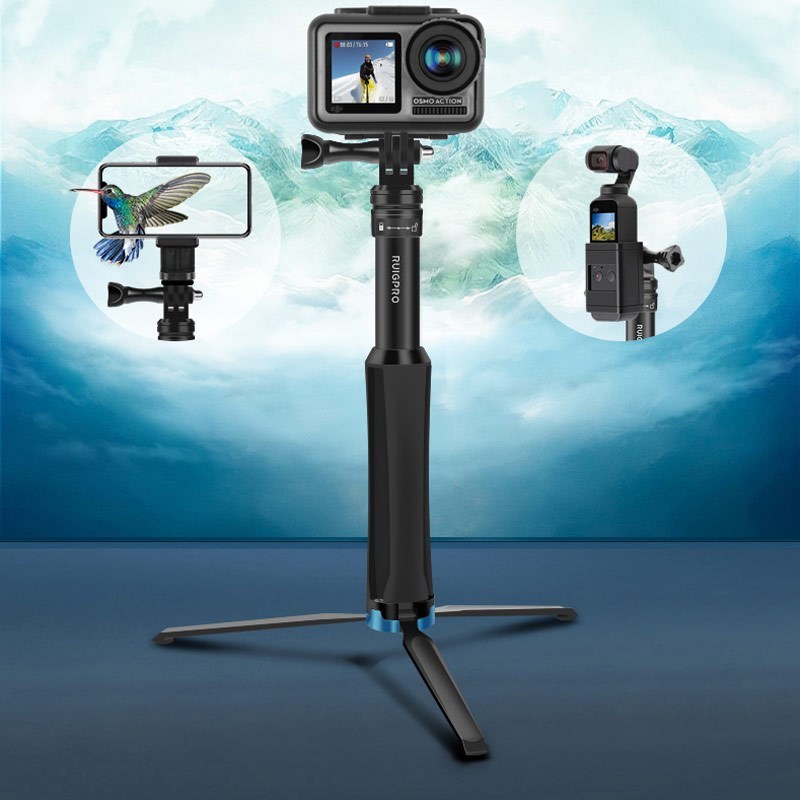 Aluminum tripod selfie stick monopod gopro Go pro hero 7 6-封面