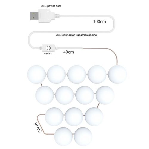 LED Makeup Mirror Light Bulb Hollywood Vanity Light USB LED