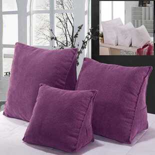 1pcs Bed Wedge Pillow for Sitting Reading with Phone Pocket
