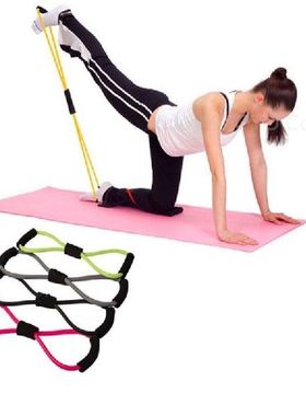 Resistance Training Bands Tube Workout Exercise Yoga 8 Type