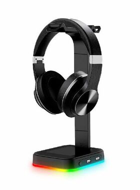Rgb Wired Gaming Headset Colorful Stand Holder Base ABS