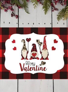 Valentines Day Theme Kitchen Placemat Coaster Dining Table