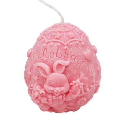 Easter Egg Rabbit Pattern Candle Mold Aroma Plaster Crafts