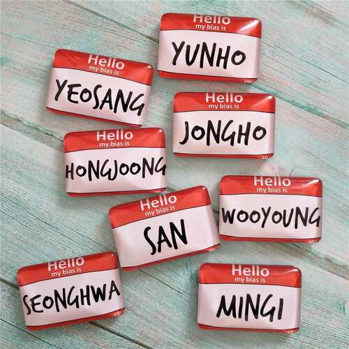 Kpop Ateez 3D Fridge magnets for decorative Note K-pop ATEEZ
