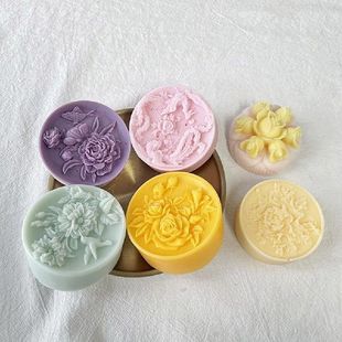 Flower Rose Candle Wax Silicon 3D Soap Mold Cake Decoration