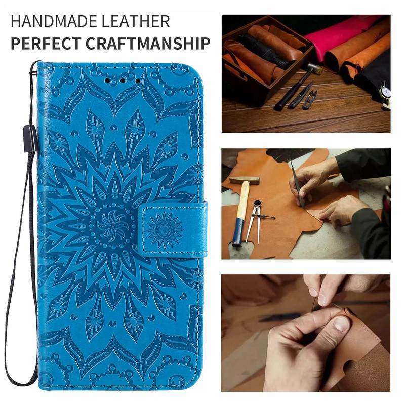 embossing flip leather case samsung a10 a20e a30 a40 a50s a